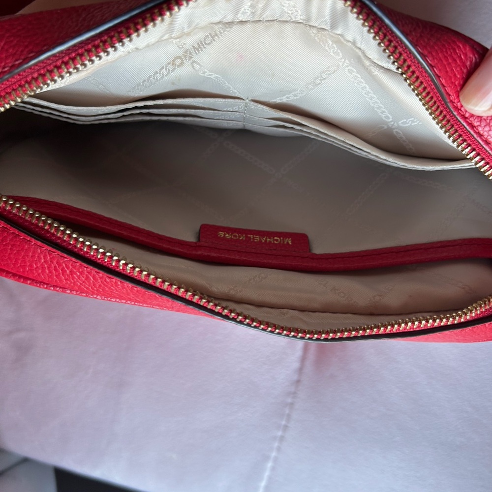 Michael Kors Cherry Red Crossbody Bag - Picture 3 of 3